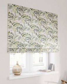 Roleta rzymska Capri kolor zielony tkanina wzorzysta