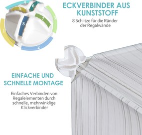 HOMCOM Szafka na Buty z Pudełkami Biała 75x37x73cm Regał na Ubrania Przechowywanie | Aosom PL