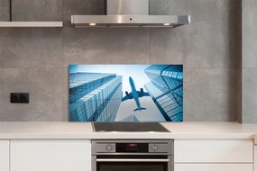 Panel nad Blat Kuchenny Samolot nad Budynkami
