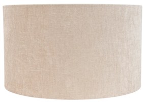 Abażur z tkaniny jasnobrązowy okrągły 35/35/20 Nowoczesny