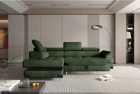 Narożnik EMPORIO L Lewostronny z funkcją spania Lewostronny w ktaninie SERENO 690 WERSAL