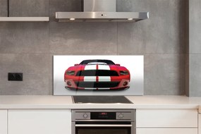 Panel szklany do Kuchni Czerwone Auto Sportowe