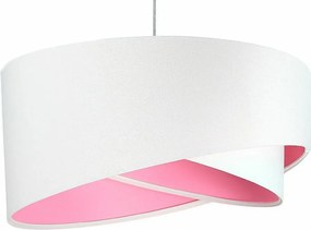Lampa wisząca GEMSTONE WHITE biała/różowa