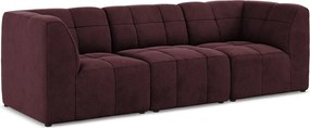 Bordowa aksamitna sofa 255 cm Aloha – Makamii