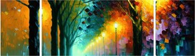 Obraz - Nocny spacer (170x50 cm)