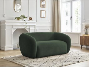 Zielona sofa z tkaniny szenilowej 160 cm Celine – Bobochic Paris