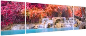 Obraz turkusowej laguny, Laos, Tat Kuang Si (170x50 cm)