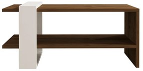 Stolik kawowy Gaye Walnut White