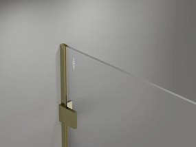 Mexen Lunar ścianka prysznicowa Walk-in prawa 60 x 200 cm, transparent 8 mm, złota - 830-060-000-50-00-P