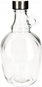 Karafka szklana Butelka Galon 1000ml Ucho Dama Na Wino Whisky Grube Szkło