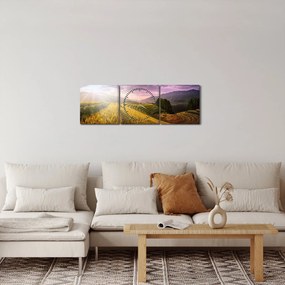 Obraz krajobrazu (z zegarem) (90x30 cm)