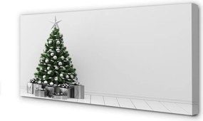 Duży obraz na płótnie Choinka i Prezenty