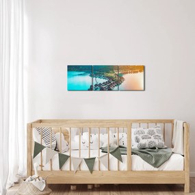 Obraz - Bora Bora (z zegarem) (90x30 cm)