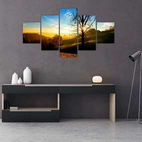 Obraz wschodu słońca (125x70 cm)