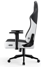 Materiałowy Fotel Diablo X-Player 2.0 Small: Biało-czarny