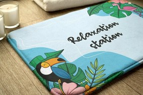 Dywanik łazienkowy Dywanik łazienkowy Tropikalne ptaki