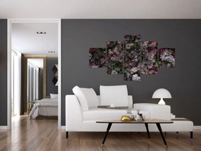 Obraz - Ściana kwiatowa (125x70 cm)