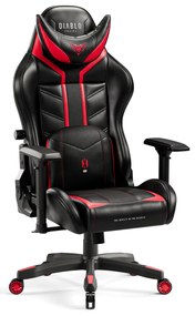 Fotel gamingowy Diablo X-Ray 2.0 King Size, czarno-czerwony