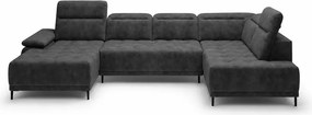 Nowoczesny narożnik Focus XL z elektrycznym siedziskiem i funkcją relax