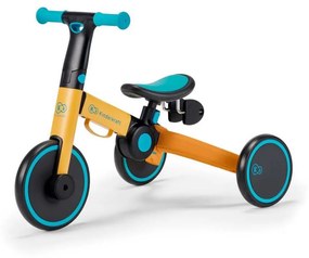 KINDERKRAFT - Dziecięcy rowerek do pchania 3w1 4TRIKE żółty/turkusowy