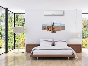 Obraz - Zmyte przez morze (125x70 cm)