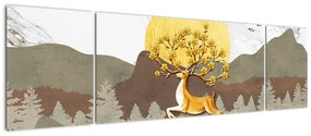 Obraz jelenia (170x50 cm)