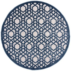 Niebieski okrągły dywan odpowiedni na zewnątrz ø 160 cm Oro – Flair Rugs