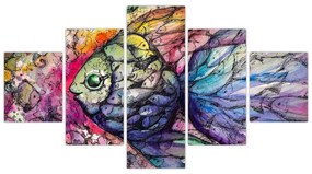 Obraz - Kolorowa rybka (125x70 cm)