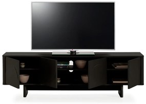 Czarna szafka pod TV 180x55x40 cm Solei – MOME