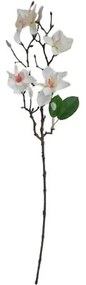 Sztuczna gałązka magnolii biała, 64 cm
