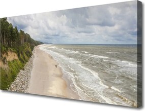 Obraz na płótnie Samotne Drzewo nad Brzegiem