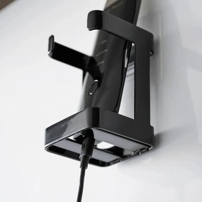 Czarny metalowy uchwyt na maszynkę do golenia Film Hook – YAMAZAKI