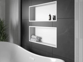 Mexen X-Wall-R półka wnękowa z kołnierzem 75 x 30 cm, biała - 1920753010