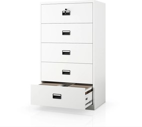 Szafa kartotekowa metalowa biała, 900x1620x600 mm: SARA XL V5