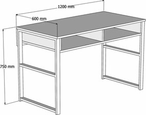 Biurko Misto Sapphire Oak