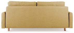 Żółta sofa rozkładana Bonami Selection Pop