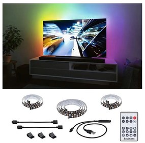 Paulmann 78880 - LED/3,5W RGB Ściemnialna listwa do telewizora 2m ZOLL 5V + pilot