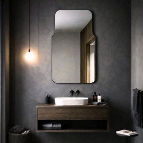 Lustro o nieregularnym kształcie oszlifowane bez podświetlenia ROUND Decor | Różne rozmiary | Różne kolory
