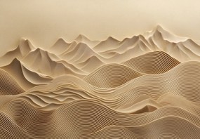 Fototapeta - Góry w falach (196x136 cm)