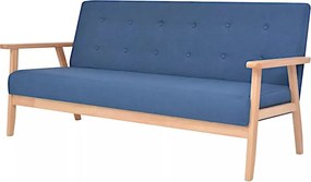 Niebieska sofa 3-osobowa W0-L86