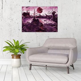 Obraz na szkle - Zaczarowana wioska (70x50 cm)