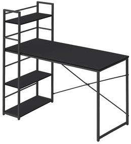 Czarne loftowe biurko H4-D73
