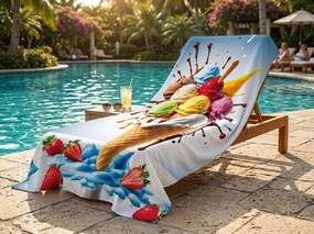 Ręcznik plażowy XXL szybkoschnący DOLCINO kolorowy 150 x 210 cm, 100% mikrofibra