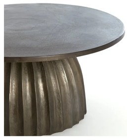 Metalowy okrągły stolik ø 70 cm Veglia – Light &amp; Living