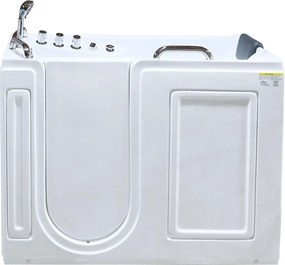 Wanna z hydromasażem i drzwiami - 1 miejsce siedzące - 355 l - 134,5 x 67,3 x 106 cm - BURAM