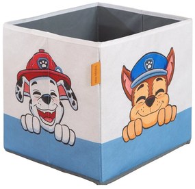 Tekstylne dziecięce pojemniki na zabawki 2 szt. 27x27x27 cm Paw Patrol – Roba