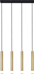 Zuma Line P241125804GD - Lampa wisząca na linkach VELIC 4xG9/5W/230V złota