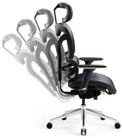 Fotel ergonomiczny Diablo V-Commander: Czarno-Niebieski