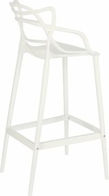 Designerski stołek barowy z tworzywa Lexi
