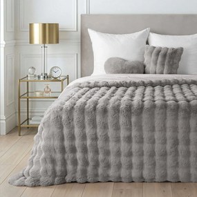 Luksusowy koc futerkowy Lily 220x200 cm srebrny